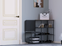 Shoe shelf HOBEL WMX-SH-666 METAL BLACK L (1)